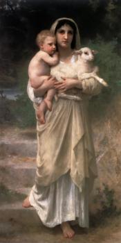 William-Adolphe Bouguereau : Les agneaux(Lambs)